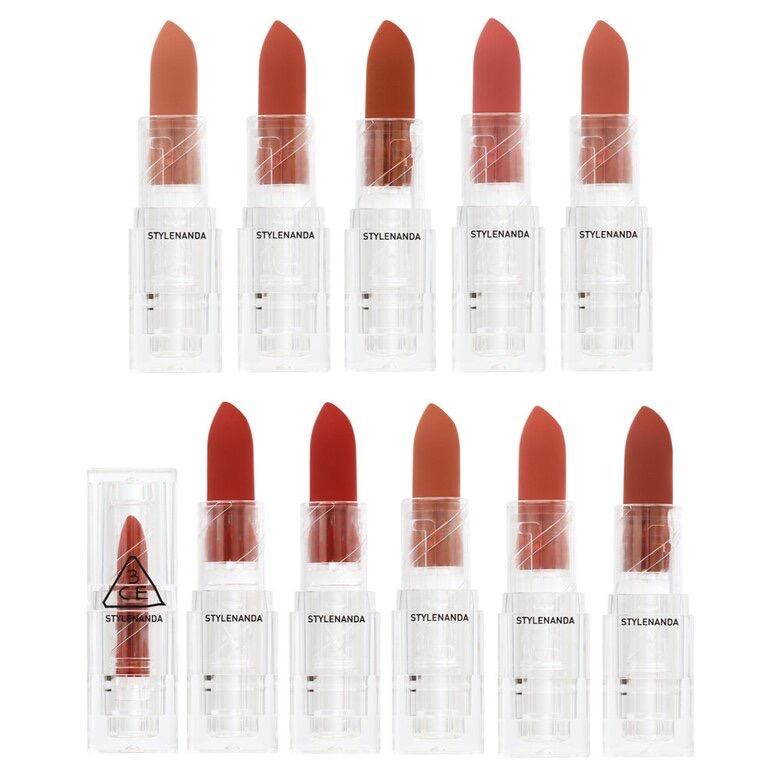 3CE Soft Matte Lipstick 3.5g (10 Colors) - Skynkorea