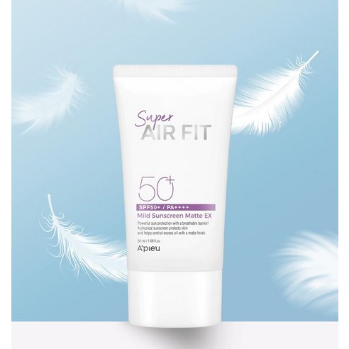 A'pieu Super Air Fit Mild Sunscreen Matte SPF50+ PA++++ 50ml - Skynkorea