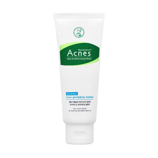 Acnes Clear and White Creamy Wash 100g - Skynkorea