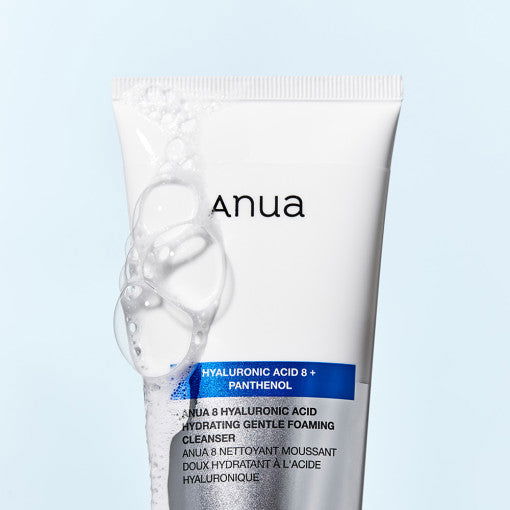 Anua 8 Hyaluronic Acid Hydrating Gentle Foaming Cleanser 150ml - Skynkorea