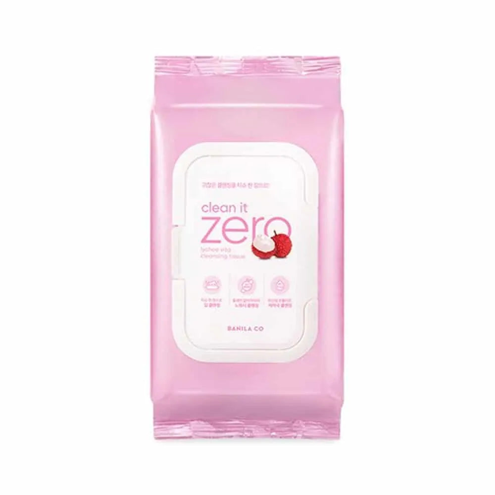 BANILA CO Clean It Zero Lychee Vita Cleansing Tissue 30 Sheets - Skynkorea