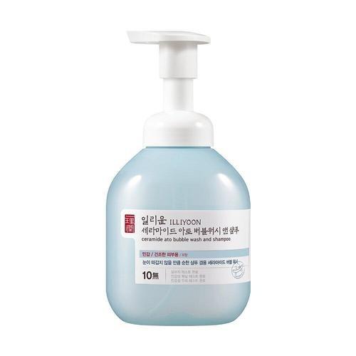 ILLIYOON Ceramide Ato Bubble Wash and Shampoo 400ml - Skynkorea