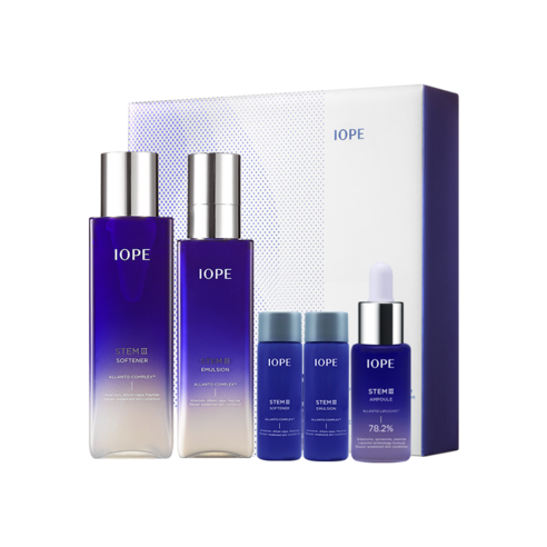 IOPE Stem 3 Softener & Emulsion Skincare SET - Skynkorea