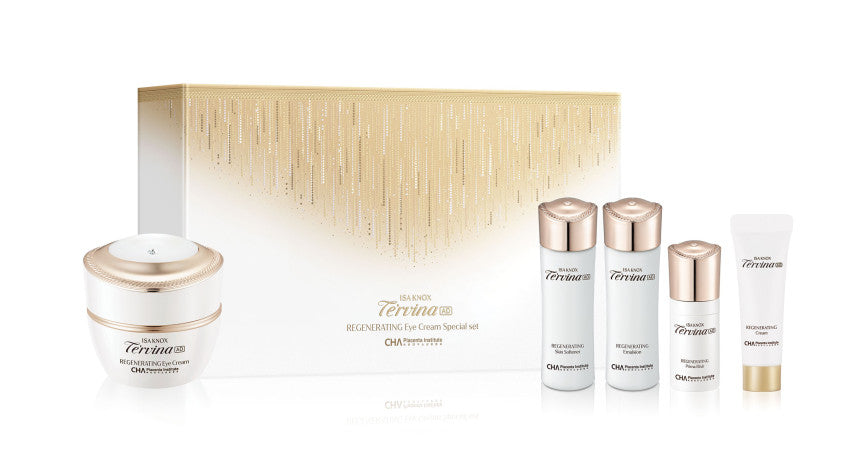 ISA KNOX TE'RVINA AD Regenerating Eye Cream Skincare Set - Skynkorea