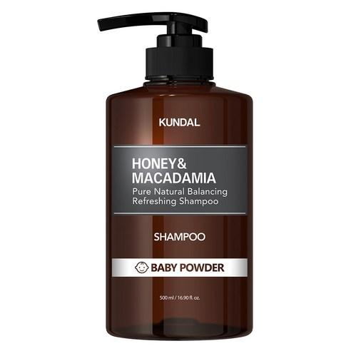 KUNDAL HONEY & MACADAMIA Natural Shampoo (Baby Powder) 500ml - Skynkorea