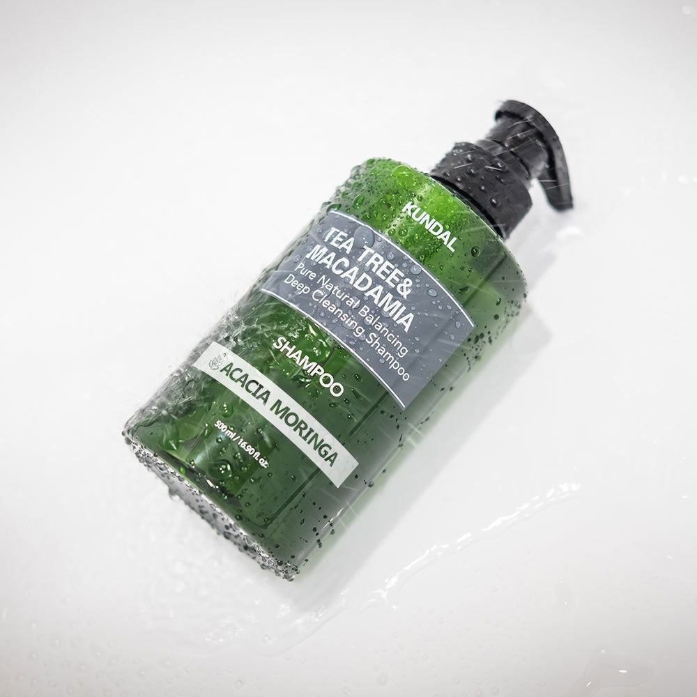 KUNDAL TEA TREE&MACADAMIA Pure Natural Balancing Deep Cleansing Shampoo 500ml #ACACIA MORINGA - Skynkorea