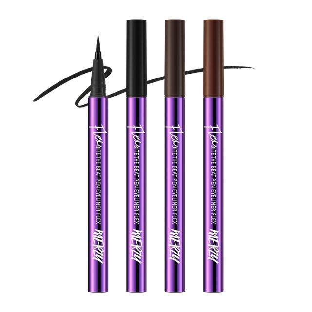 MERZY BITE THE BEAT PEN EYELINER FLEX 0.6g (3 Colors) - Skynkorea