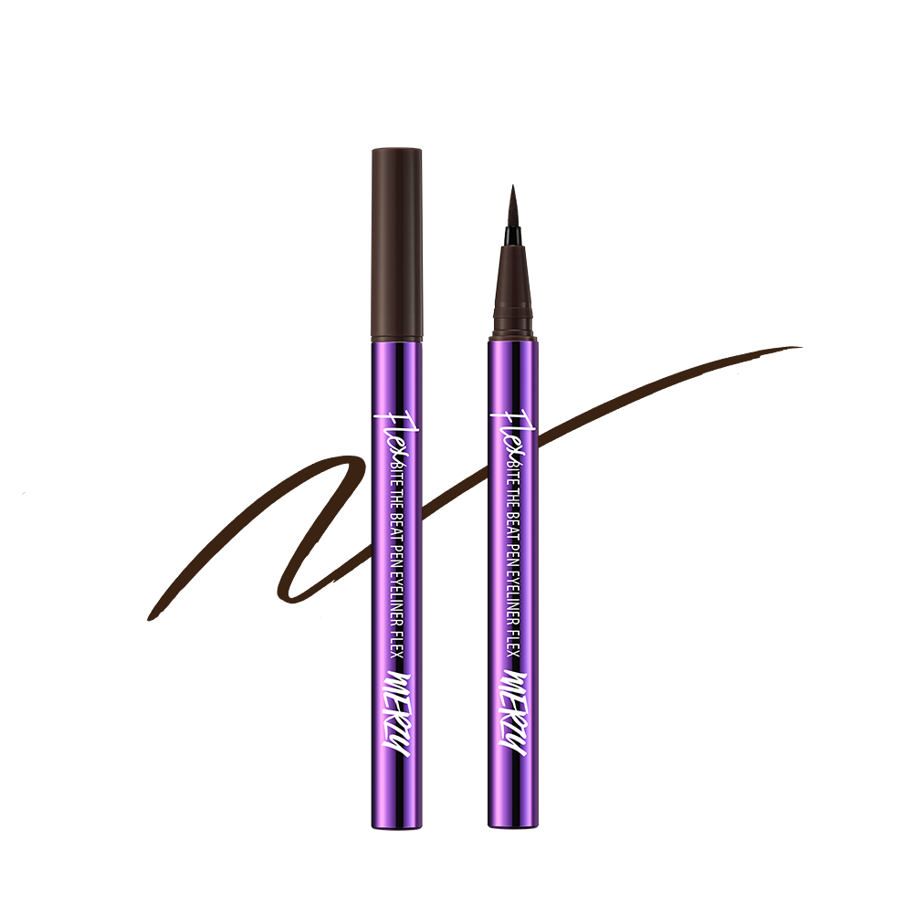 MERZY BITE THE BEAT PEN EYELINER FLEX 0.6g (3 Colors) - Skynkorea