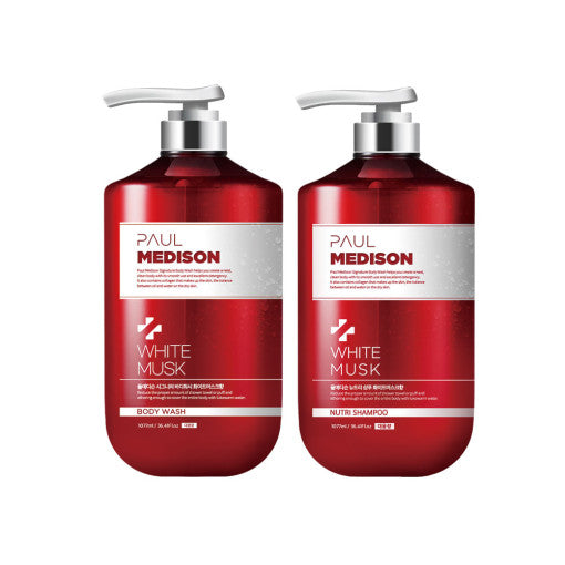 Paul Madison Signature Body Wash White Musk fragrance 1077mL 2pc - Skynkorea