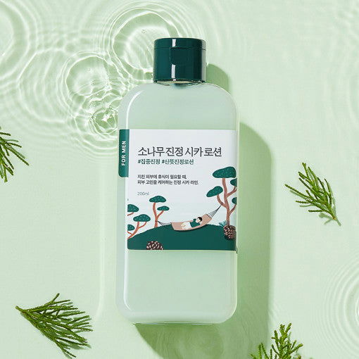 Round Lab For Men Pine Calming Cica Lotion 200ml - Skynkorea