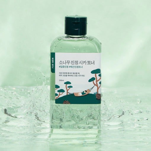 Round Lab For Men Pine Calming Cica Toner 200ml - Skynkorea