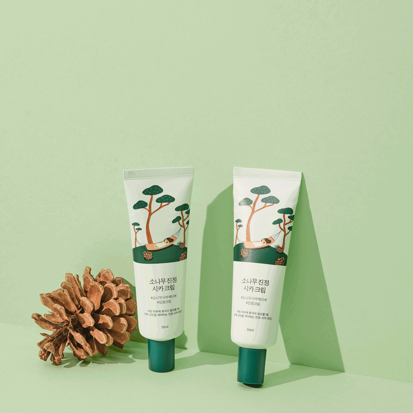 Round Lab Pine Calming Cica Cream 50ml - Skynkorea