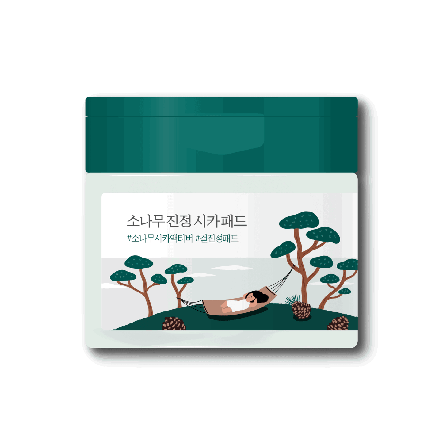 Round Lab Pine Calming Cica Pad 50pcs - Skynkorea