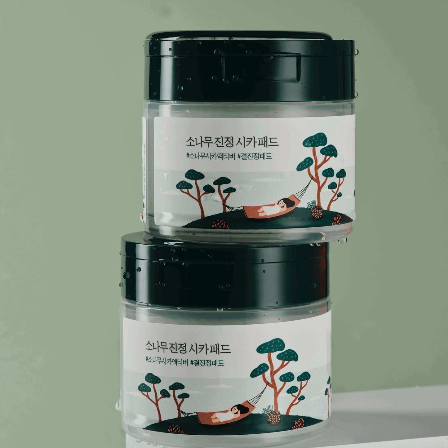 Round Lab Pine Calming Cica Pad 50pcs - Skynkorea