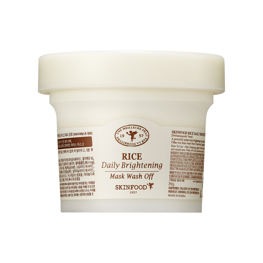 SKINFOOD Rice Daily Brightening Mask Wash Off 210g - Skynkorea