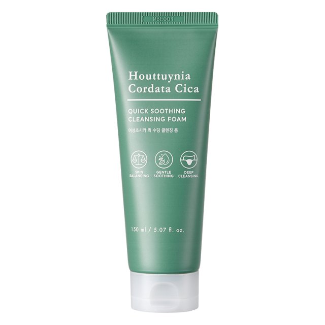 TONYMOLY Houttuynia Cordata Cica Quick Soothing Cleansing Foam 150ml - Skynkorea