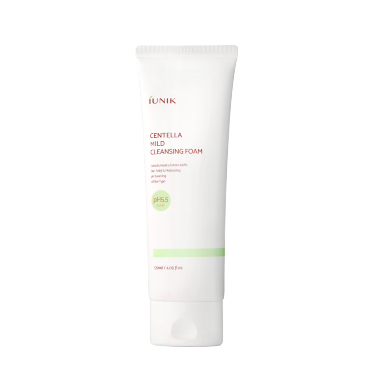iUNIK Centella Mild Cleansing Foam 120ml - Skynkorea