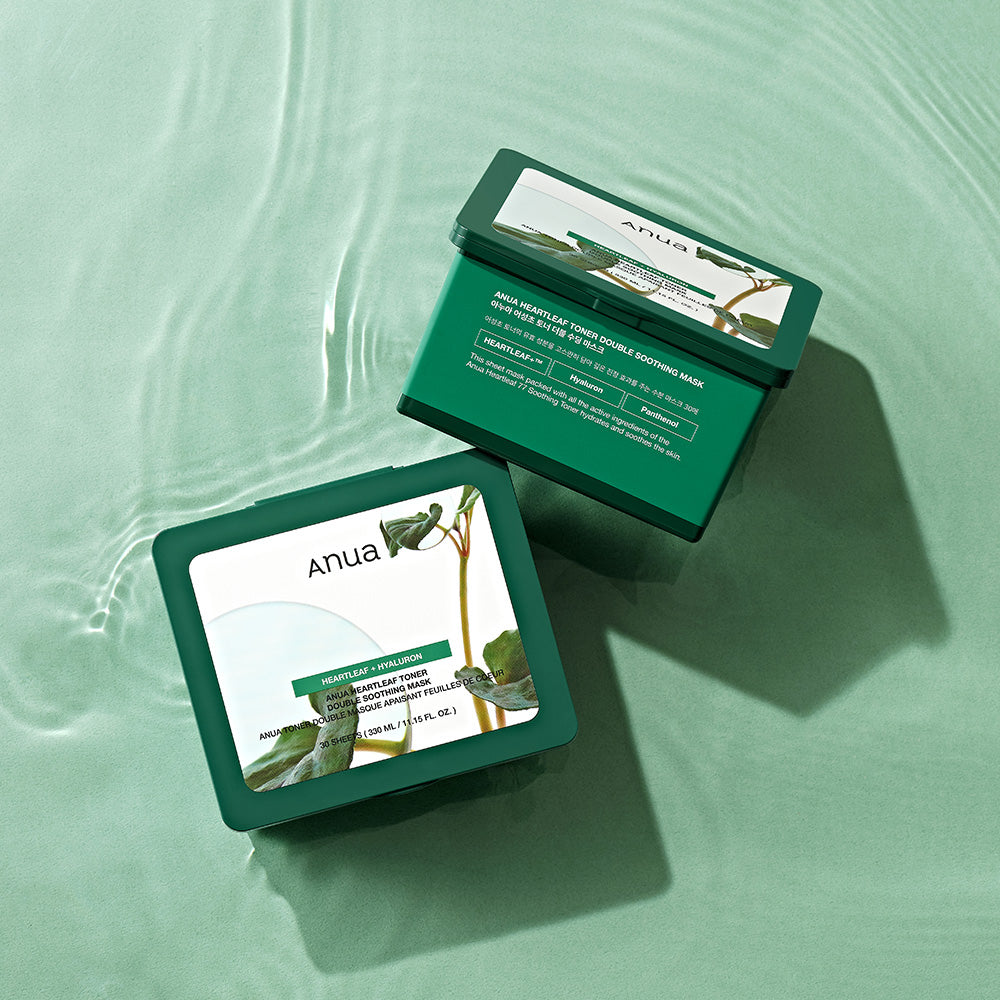 Anua Heartleaf Toner Double Soothing Mask 30 Sheets(330ml) - Skynkorea