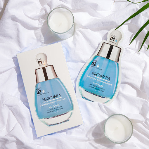 MIGUHARA 2 Step Aqua Balance Mask Pack (1.7ml + 25ml) x 1 sheet - Skynkorea
