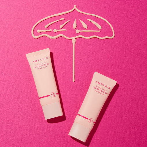 AMPLE:N Solar Shot Peach Tone Up Suncream 40ml - Skynkorea