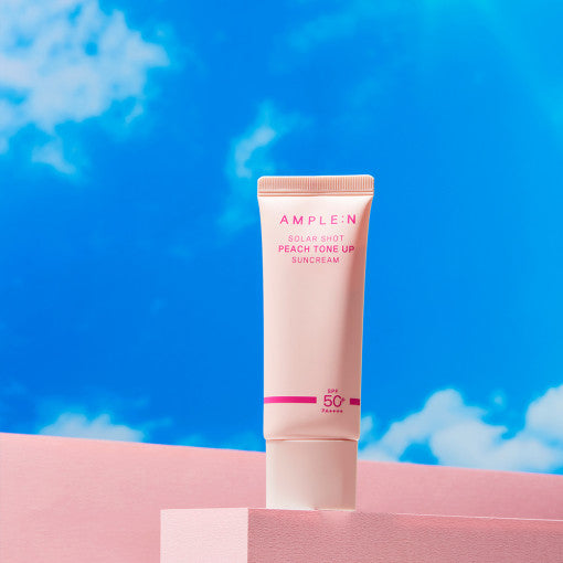 AMPLE:N Solar Shot Peach Tone Up Suncream 40ml - Skynkorea