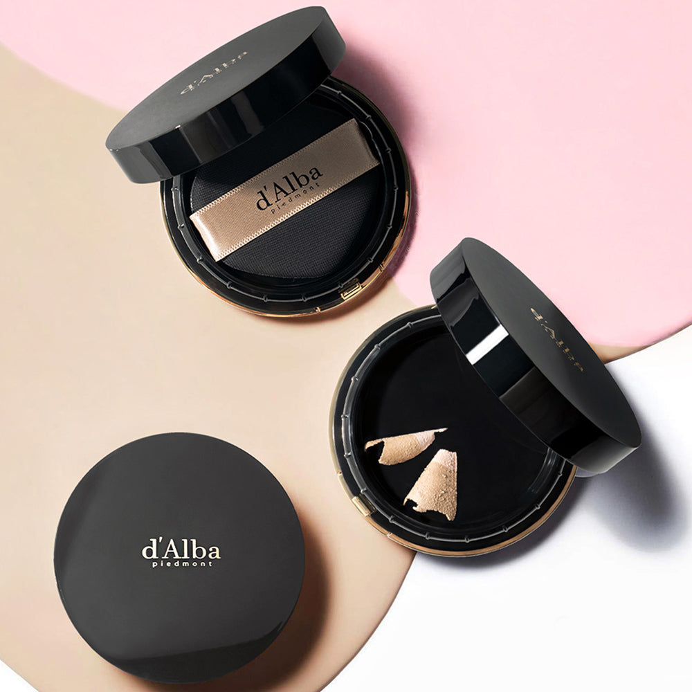 d'Alba Skin Fit Grinding Serum Cover Pact 20g+20g(refill) SPF50+/PA++++ - Skynkorea