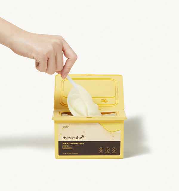 medicube Deep Vita C Daily Quick Mask 350ml/30Sheets - Skynkorea