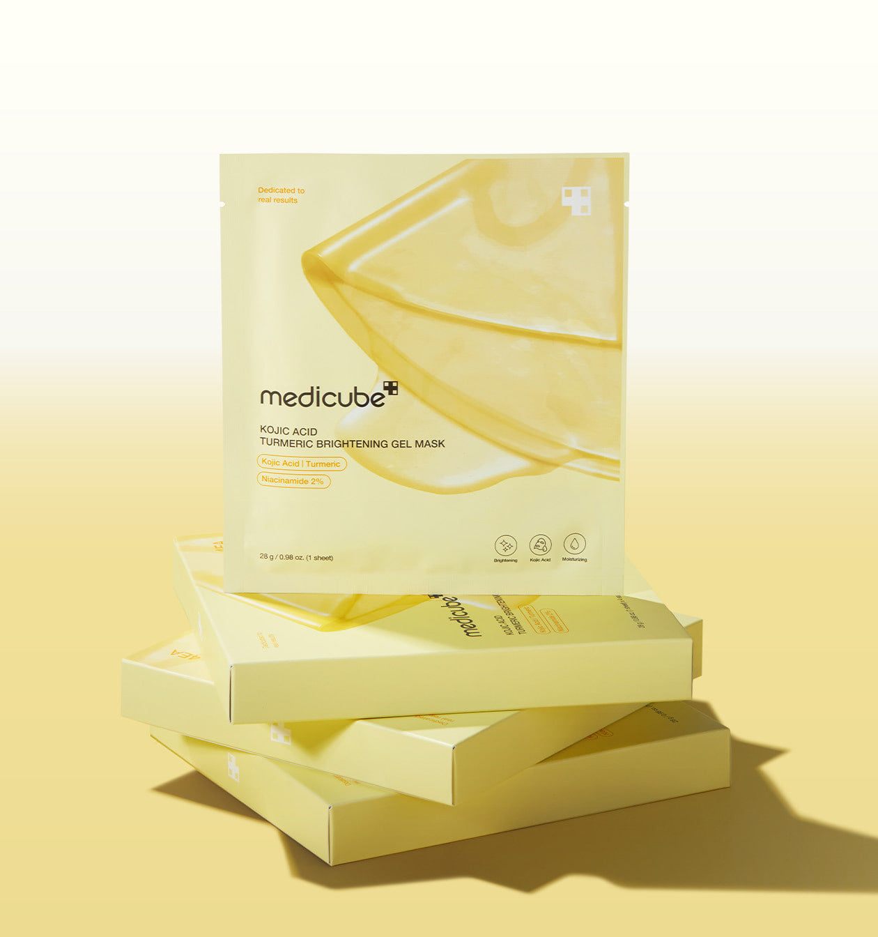 medicube Kojic Acid Turmeric Brightening Gel Mask 28g*4ea - Skynkorea