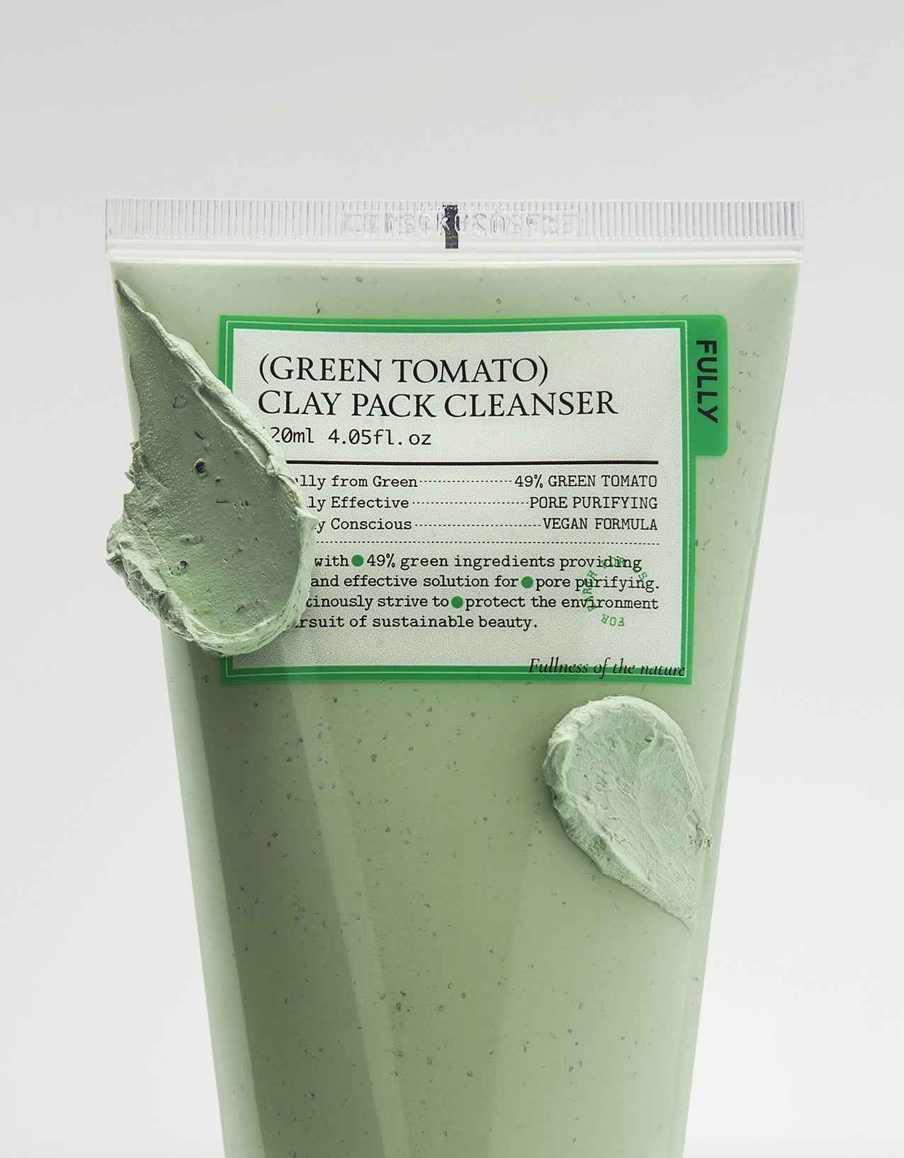 FULLY GREEN TOMATO CLAY PACK CLEANSER 120ml - Skynkorea