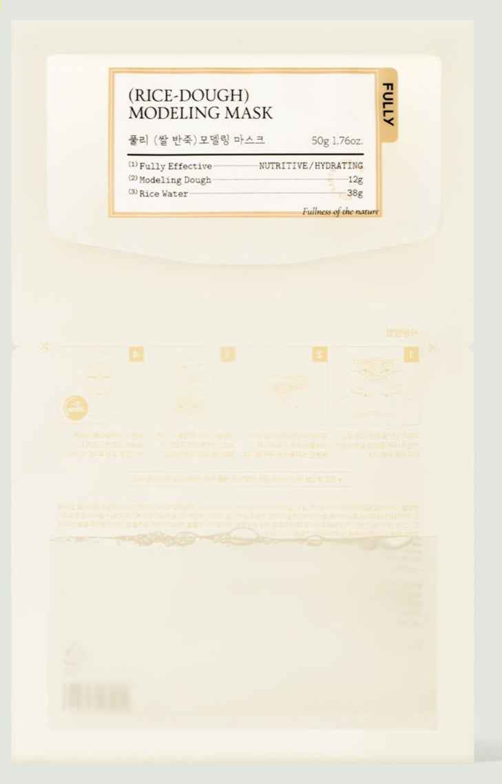 FULLY RICE-DOUGH MODELING MASK 50g*4ea - Skynkorea