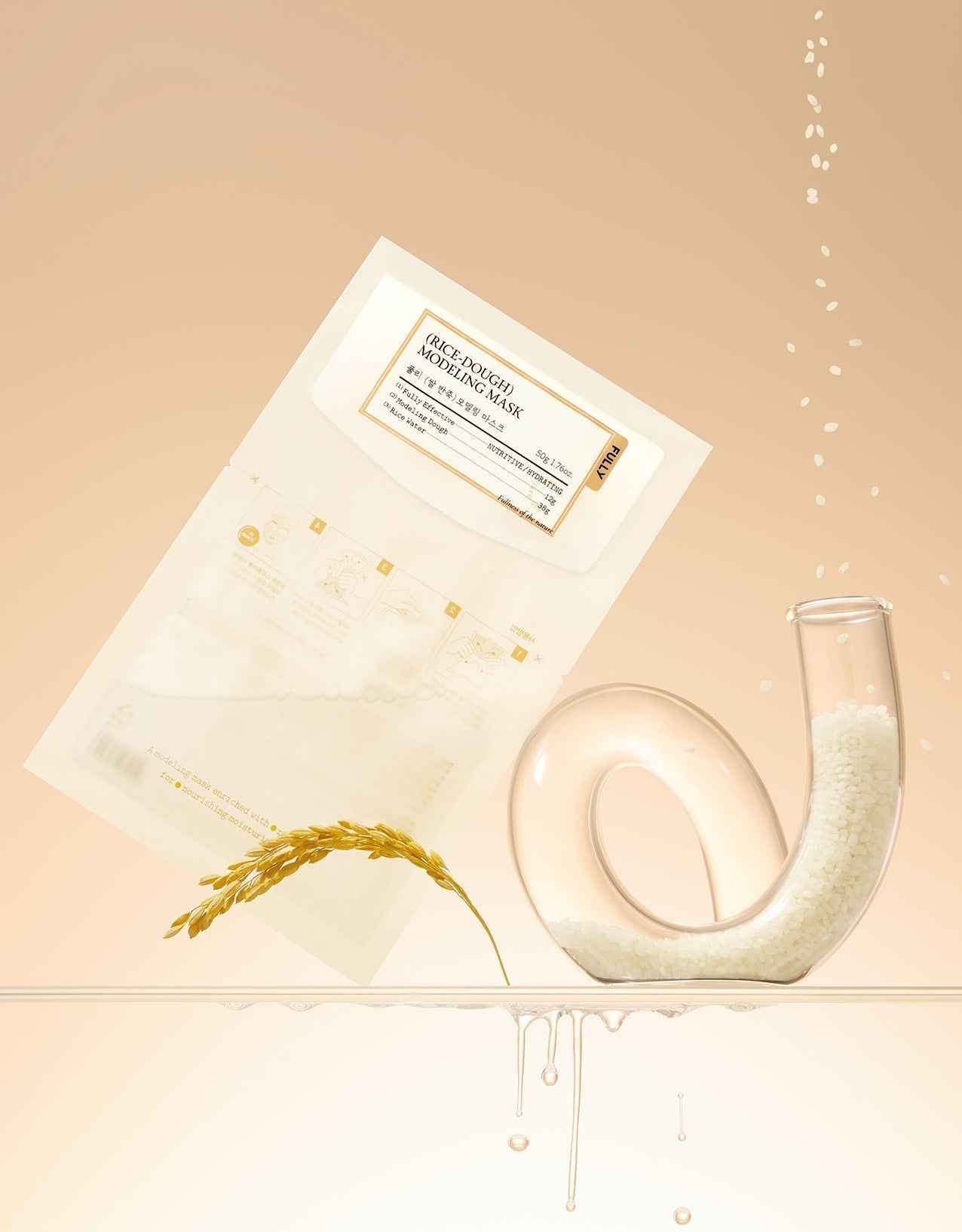 FULLY RICE-DOUGH MODELING MASK 50g*4ea - Skynkorea