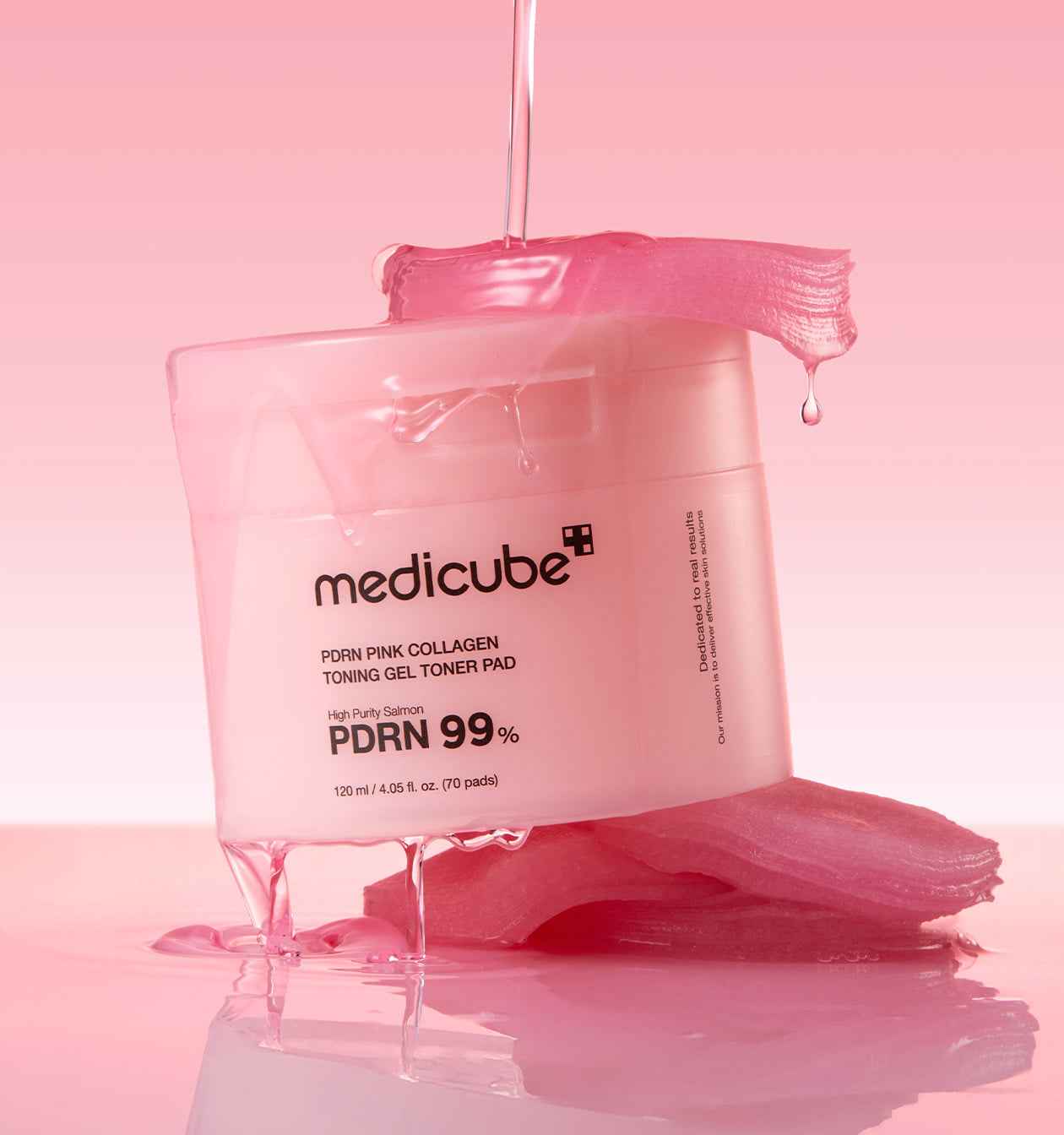 medicube PDRN Pink Collagen Gel Toner Pad 120ml/70pads - Skynkorea
