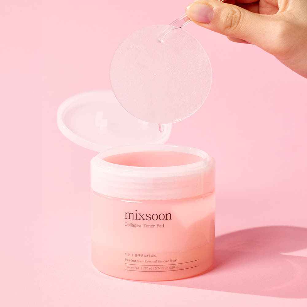 mixsoon PDRN Collagen Toner Pad 110ea/170ml - Skynkorea