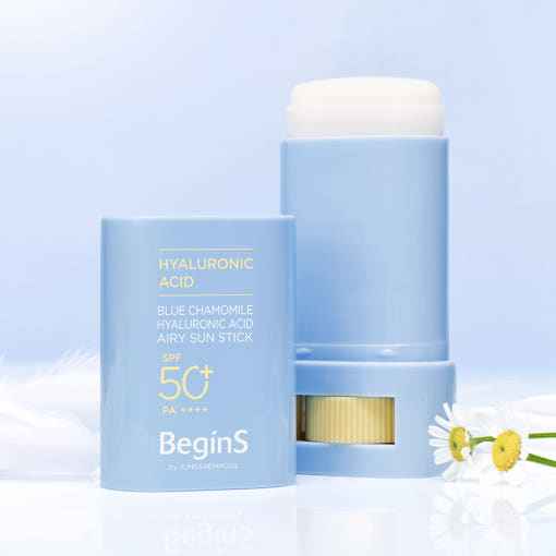 JUNGSAEMMOOL Blue Chamomile Hyaluronic Acid Airy Stick SPF50+ PA++++ 15g - Skynkorea