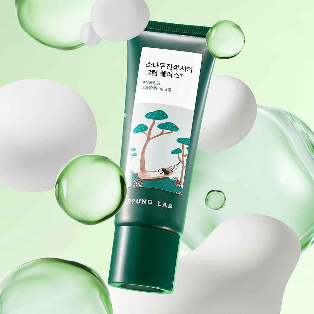 Round Lab Pine Calming Cica Cream Plus 60ml - Skynkorea