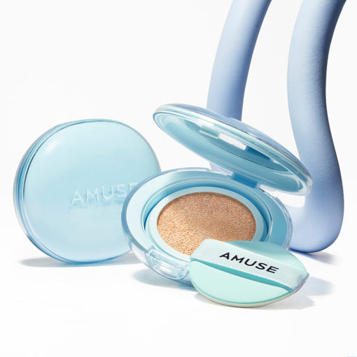 AMUSE AIRY PORE CUSHION SPF 50+ PA++++ SET 15g + 15g(Refill) (5 Colors) - Skynkorea