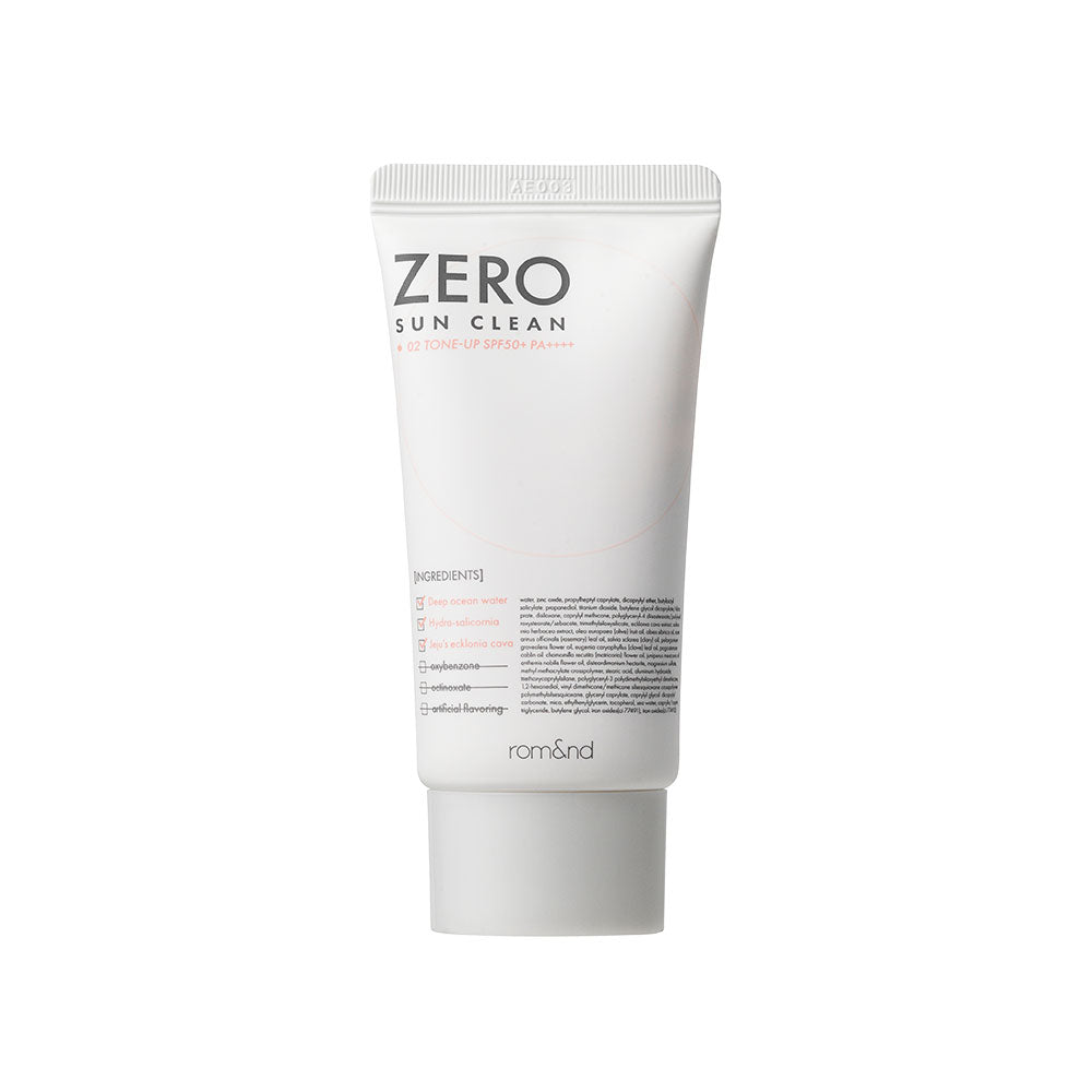 rom&nd ZERO SUN CLEAN 50ml, SPF 50+, PA++++ - Skynkorea
