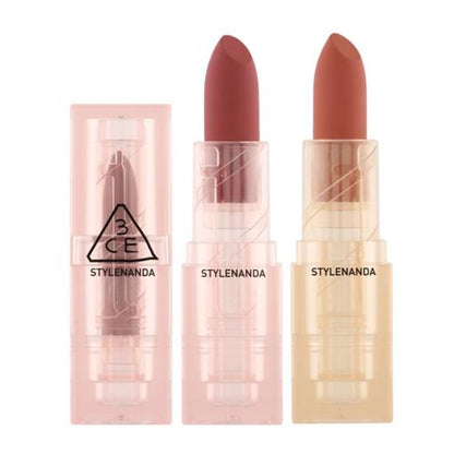3CE Soft Matte Lipstick 3.5g (Warm VS Cool) (6 Colors) - Skynkorea