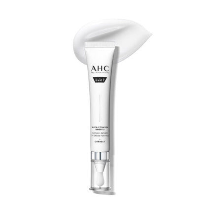 AHC Pro Shot GlutA-ctivation Bright 3 Capsule-Infused Eye Cream For Face 30ml - Skynkorea