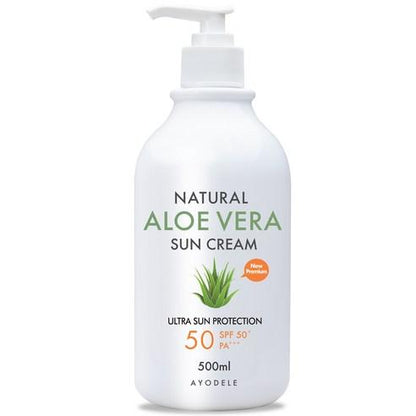 AYODELE Natural Aloe Vera Sun Cream 500ml - Skynkorea