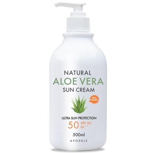 AYODELE Natural Aloe Vera Sun Cream 500ml - Skynkorea