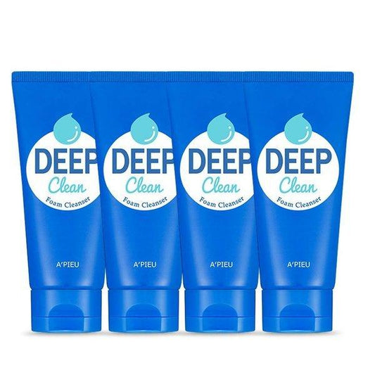A'pieu Deep Clean Foam Cleanser 130ml X 4ea - Skynkorea