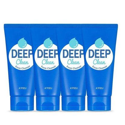 A'pieu Deep Clean Foam Cleanser 130ml X 4ea - Skynkorea