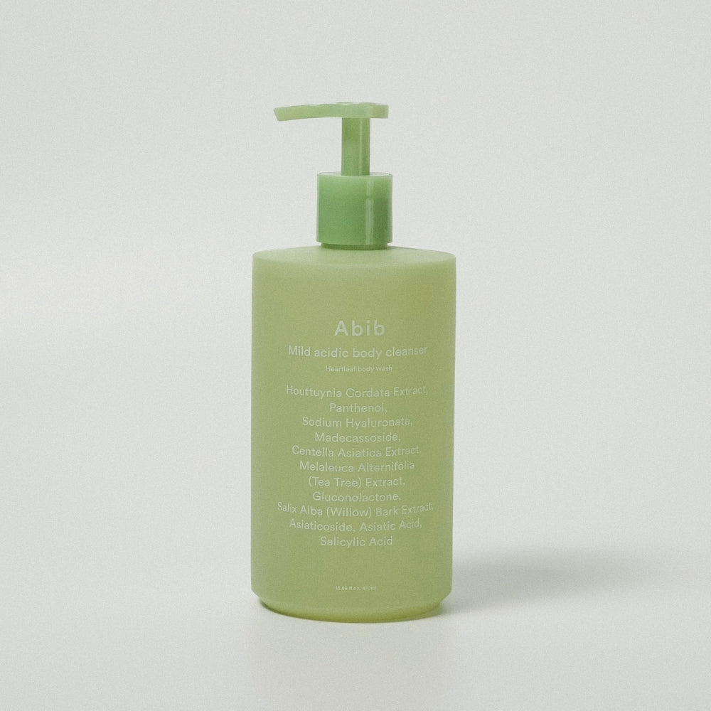 Abib Mild acidic body cleanser Heartleaf body wash 470ml - Skynkorea