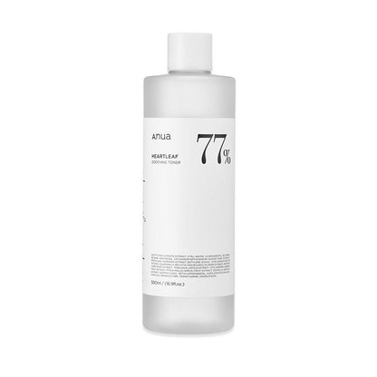Anua HEARTLEAF 77% SOOTHING TONER 500ml - Skynkorea