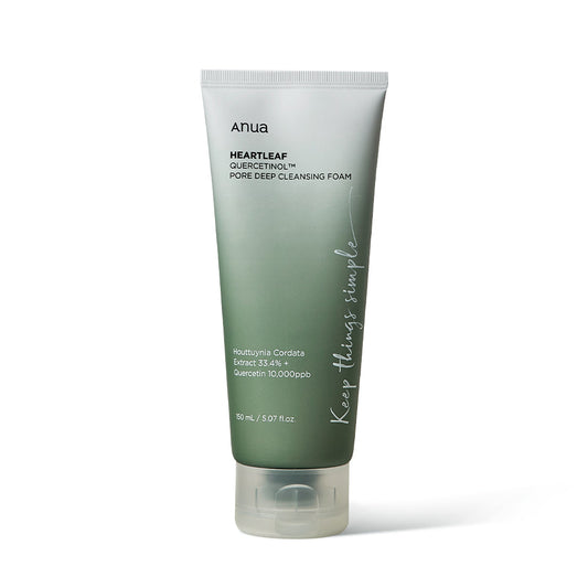 Anua HEARTLEAF QUERCETINOL PORE DEEP CLEANSING FOAM 150ml - Skynkorea