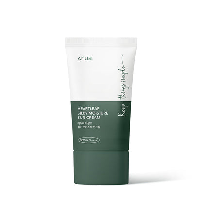 Anua HEARTLEAF SILKY MOISTURE SUNSCREEN 50ml - Skynkorea