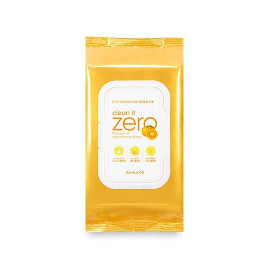 BANILA CO Clean it Zero Mandarin-C VEGAN cleansing Tissue (80 Wipes) - Skynkorea
