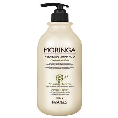 BARON MORINGA REPAIRING SHAMPOO 1000ML - Skynkorea