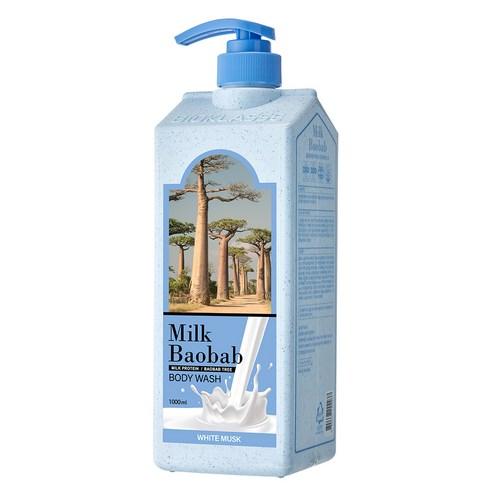 BIOKLASSE MILK BAOBAB Body Wash White Musk 1000ml - Skynkorea